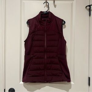 Lululemon Athletica Down For It All burgundy Puffer Vest